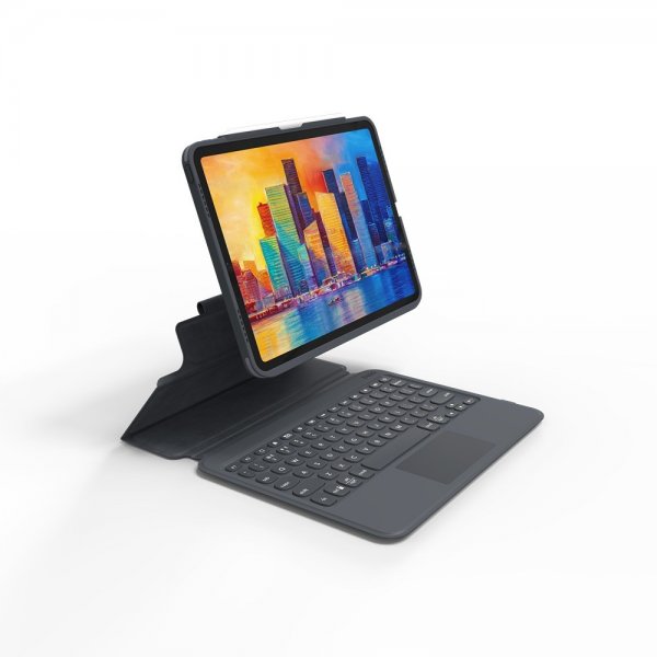 ZAGG iPad Air 10.9/iPad Pro 11 Fodral med tangentbord Pro Keys Trackpad Nordic Charcoal