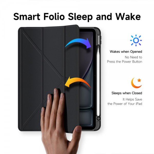 Dux Ducis iPad Air 11 (M2/M3/M4) Fodral Magi Series Svart