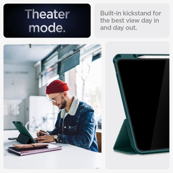 Spigen iPad Air 13 (M2/M3/M4) Fodral Urban Fit Midnight Green
