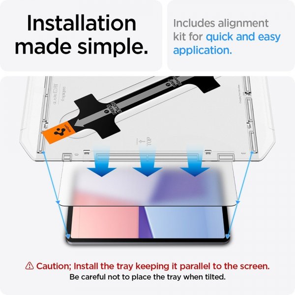 Spigen iPad Air 13 (M2/M3/M4) Skärmskydd GLAS.tR EZ Fit