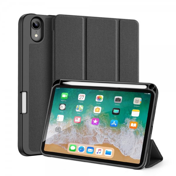Dux Ducis iPad mini (gen 6)/iPad mini (A17 Pro) Fodral DOMO Series Svart