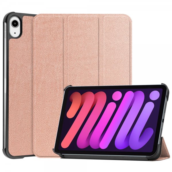 iPad mini (gen 6)/iPad mini (A17 Pro) Fodral Vikbart Smart Roseguld
