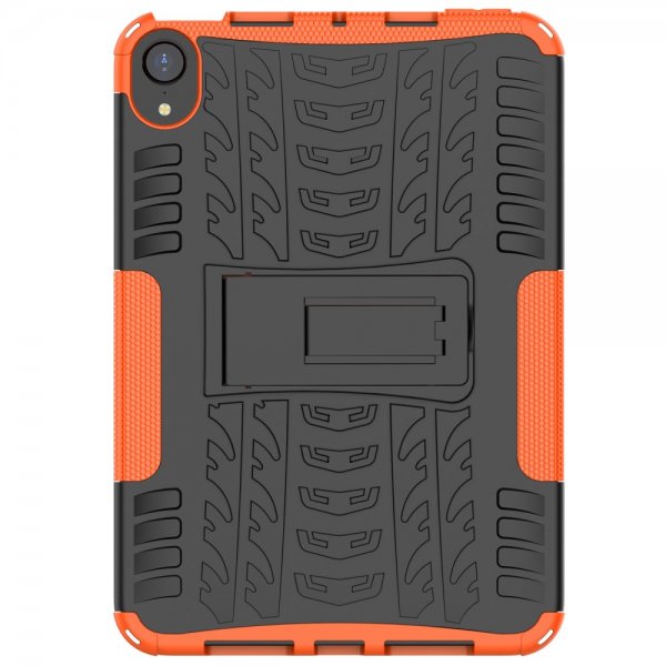 iPad mini (gen 6)/iPad mini (A17 Pro) Skal Däckmönster Stativfunktion Orange