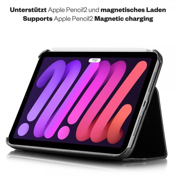 KAVAJ iPad mini (gen 6)/iPad mini (A17 Pro) Fodral Berlin Svart
