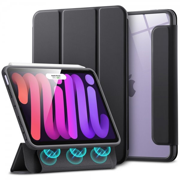 ESR iPad mini (gen 6)/iPad mini (A17 Pro) Fodral Rebound Hybrid Transparent Svart