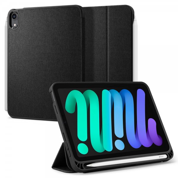 Spigen iPad mini (gen 6)/iPad mini (A17 Pro) Fodral Urban Fit Svart