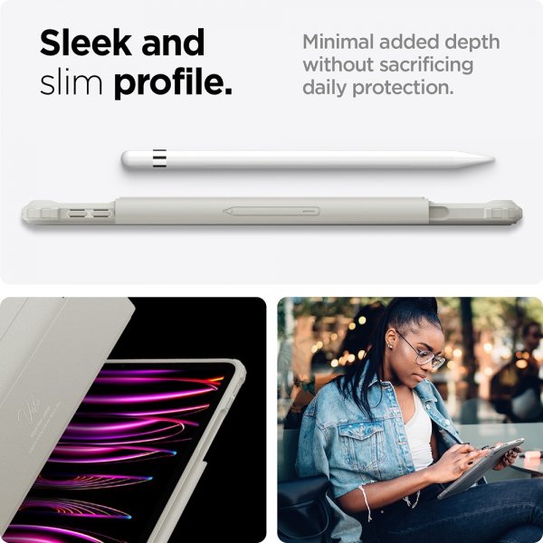 Spigen iPad Pro 11 (gen 1/2/3/4) Fodral Air Skin Pro Grå