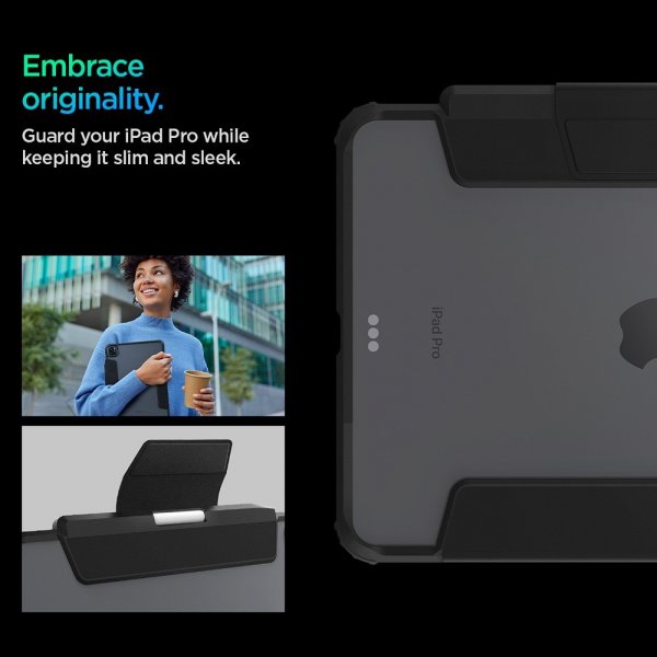 Spigen iPad Pro 11 (M4/M5) Fodral Ultra Hybrid Pro Svart