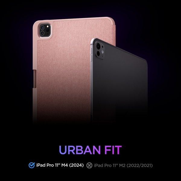 Spigen iPad Pro 11 (M4/M5) Fodral Urban Fit Roseguld