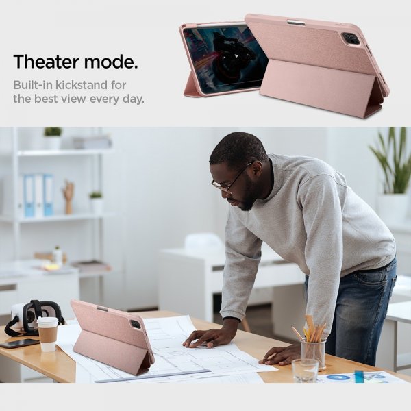 Spigen iPad Pro 11 (M4/M5) Fodral Urban Fit Roseguld