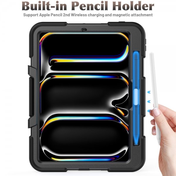 iPad Pro 11 (M4/M5) Skal Heavy Duty Armor Svart