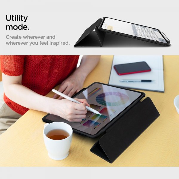 Spigen iPad Pro 13 (M4/M5) Fodral Rugged Armor Pro Svart