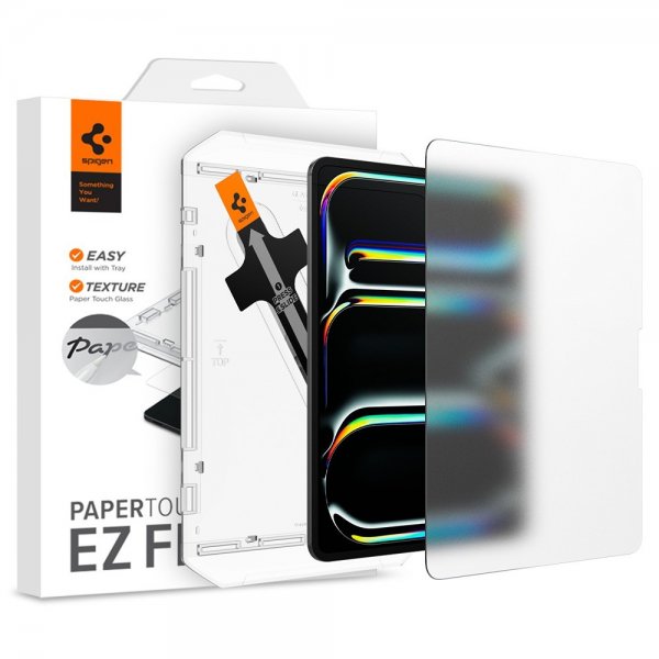 Spigen iPad Pro 13 (M4/M5) Skärmskydd Paper Touch EZ Fit