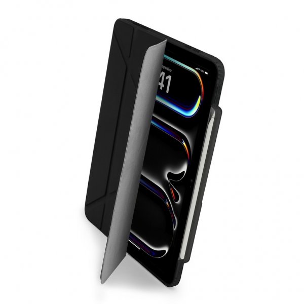 Pipetto iPad Pro 13 (M4/M5) Fodral Origami No3 Pencil Case Svart