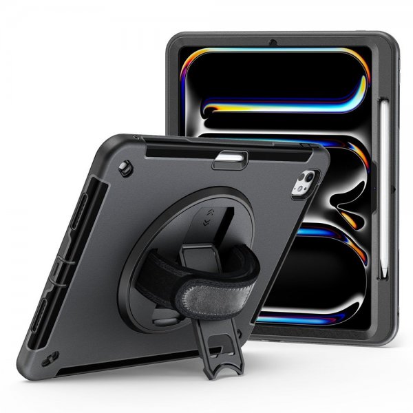4smarts iPad Pro 13 (M4/M5) Skal Rugged Case Grip Svart