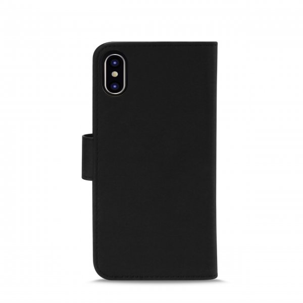 Puro iPhone X/iPhone Xs Fodral Wallet Detachable 2 in 1 Svart