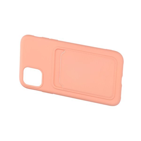 iPhone 11 Skal Korthållare Rosa