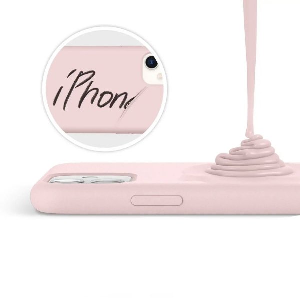 Rvelon iPhone 11 Skal Silikon Sandrosa