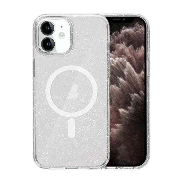 iPhone 11 Skal Glitter Stöttåligt Transparent
