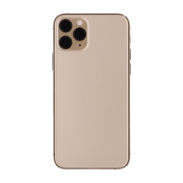 iPhone 11 Pro Baksida med Komplett Ram Premium - Guld