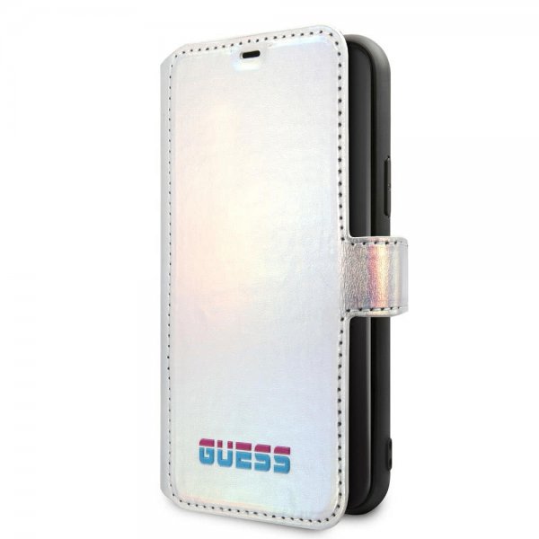Guess iPhone 11 Pro Max Fodral Iridescent Cover Silver