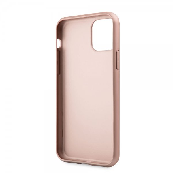 Guess iPhone 11 Pro Max Skal Lädertextur Roseguld