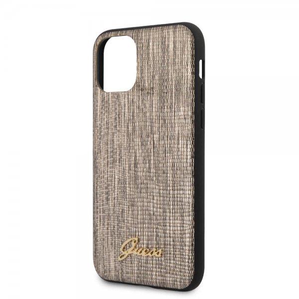 Guess iPhone 11 Pro Max Skal Lizard Guld