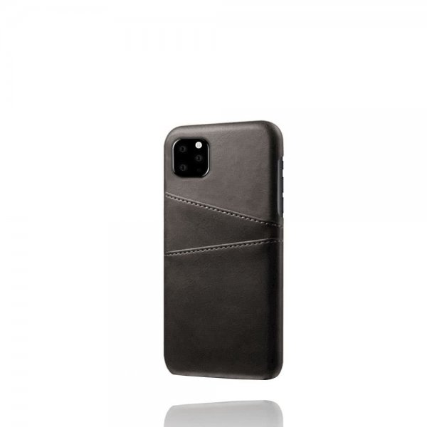 iPhone 11 Pro Max Skal med Två Kortfack Svart