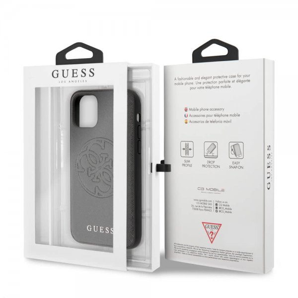 Guess iPhone 11 Pro Max Skal Saffiano Cover Svart