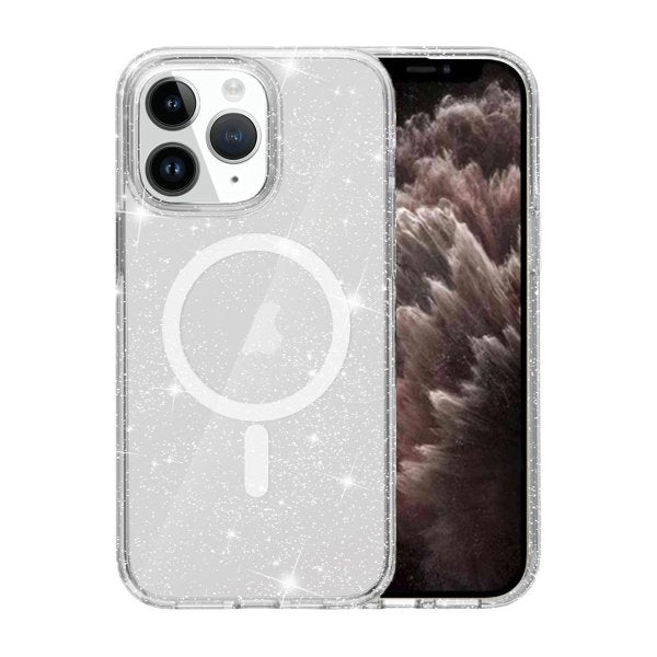 Rvelon iPhone 11 Pro Skal Glitter MagSafe Transparent