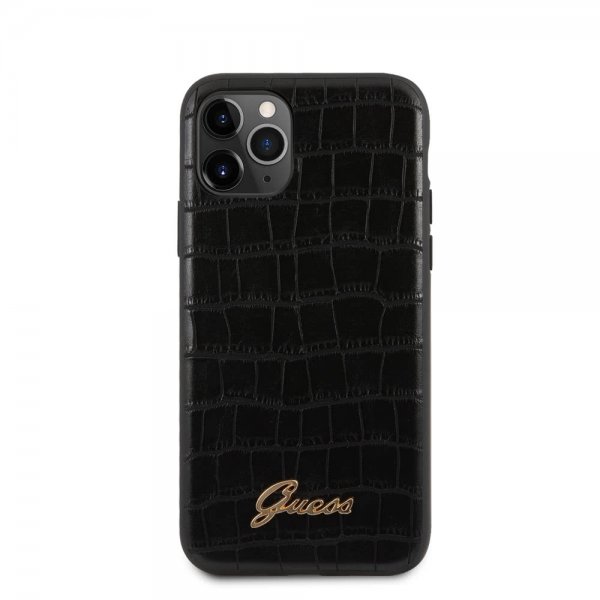 Guess iPhone 11 Pro Skal Croco Svart