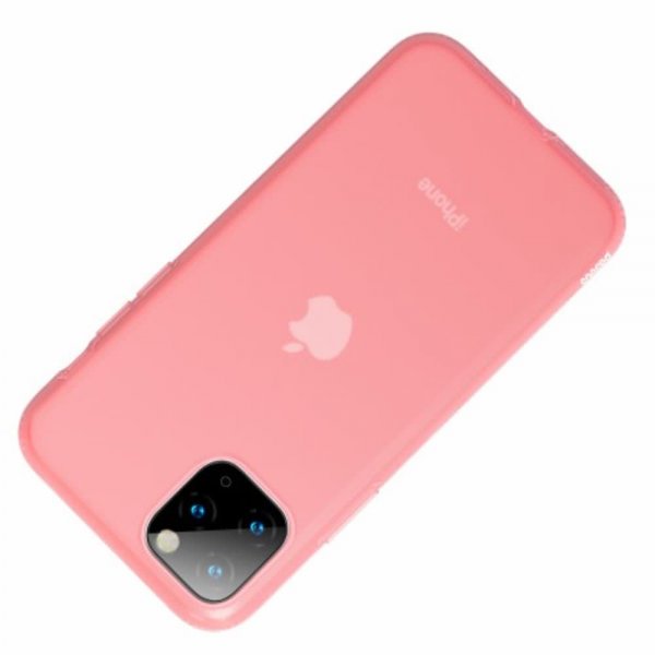 Baseus iPhone 11 Pro Skal Jelly Liquid Silica Gel Röd