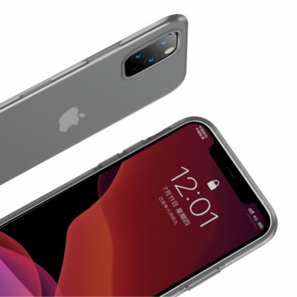 Baseus iPhone 11 Pro Skal Jelly Liquid Silica Gel Svart