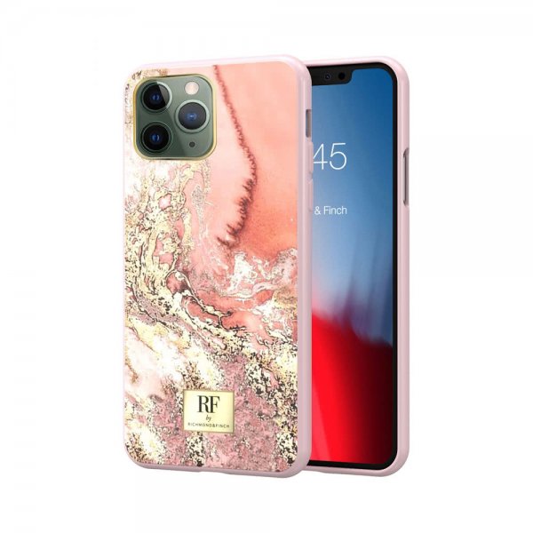 Richmond & Finch iPhone 11 Pro Skal Pink Marble Gold