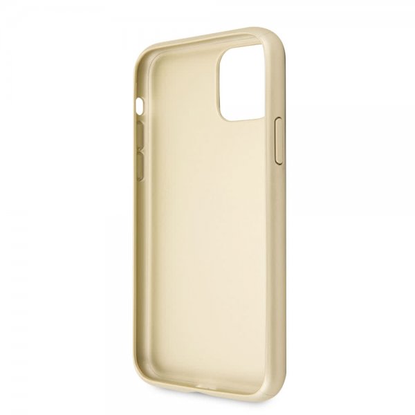 Guess iPhone 11 Pro Skal Saffiano Cover Guld