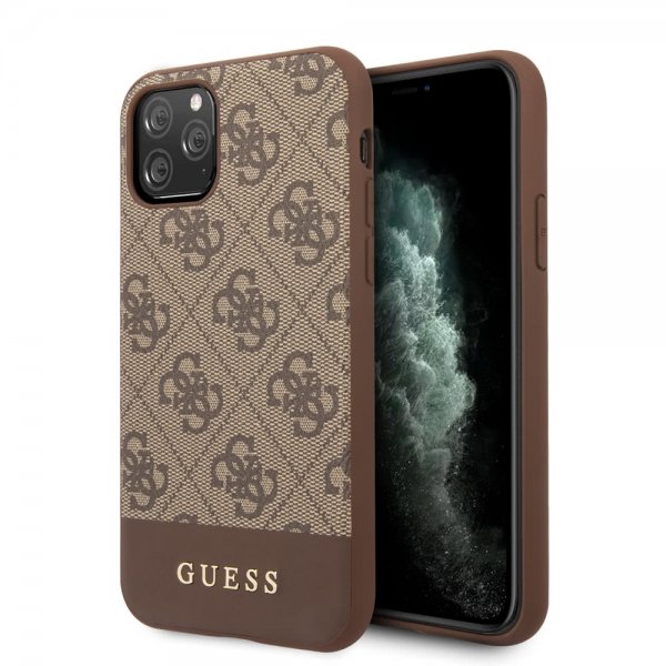 Guess iPhone 11 Pro Skal Stripe Cover Brun
