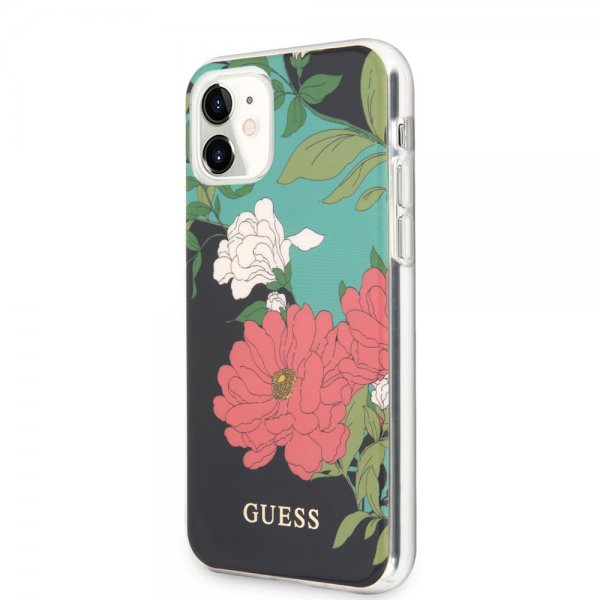 Guess iPhone 11 Skal Flower Edition N.1 Svart