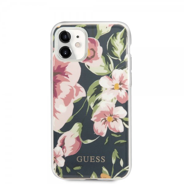 Guess iPhone 11 Skal Flower Edition N.3 Navy