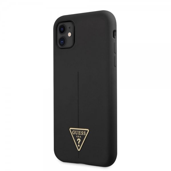 Guess iPhone 11 Skal Metal Triangle Svart