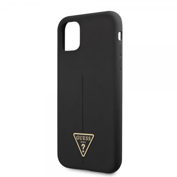 Guess iPhone 11 Skal Metal Triangle Svart