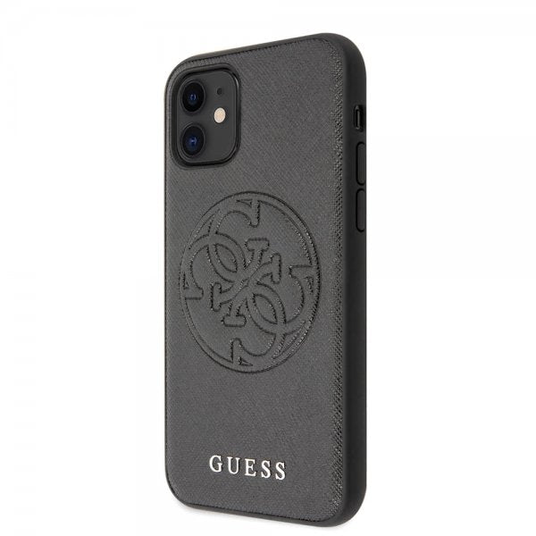 Guess iPhone 11 Skal Saffiano Cover Svart