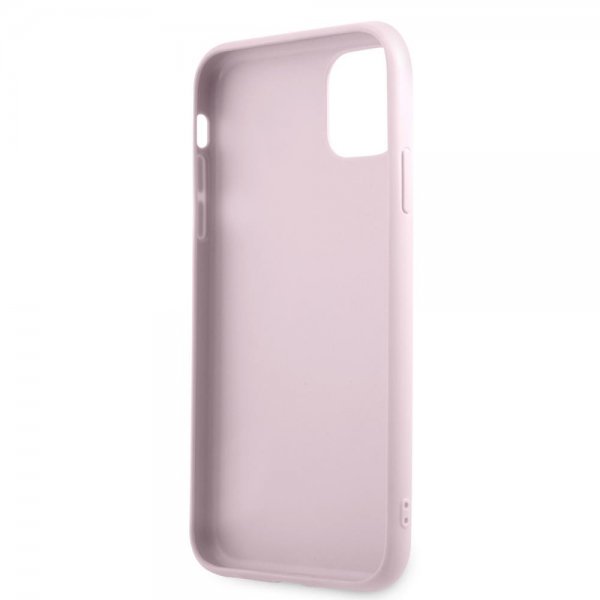 Guess iPhone 11 Skal Saffiano Metal Logo Lila