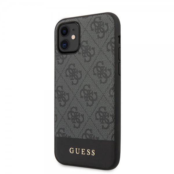 Guess iPhone 11 Skal Stripe Cover Grå
