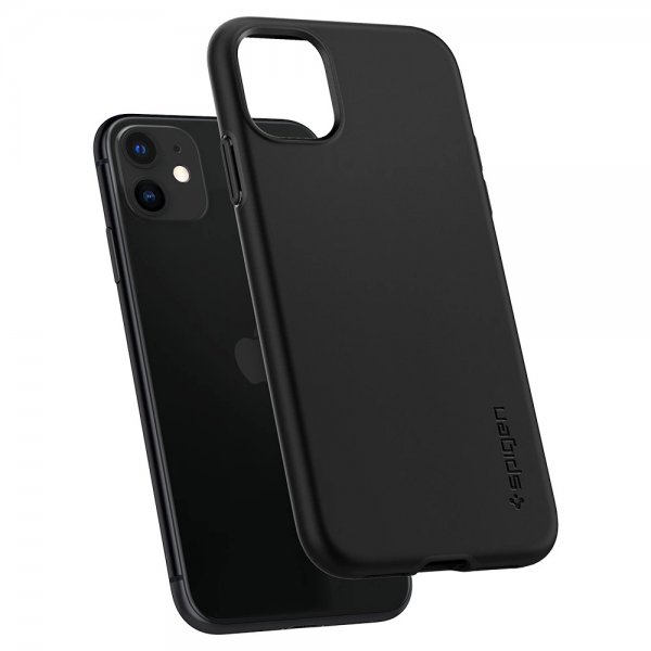 Spigen iPhone 11 Skal Thin Fit Pro Svart