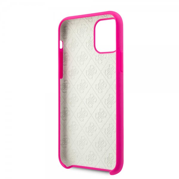 Guess iPhone 11 Skal Tone on Tone Magenta