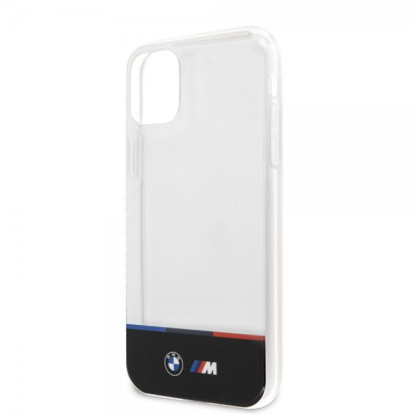 BMW iPhone 11 Skal Tricolor Stripe Transparent