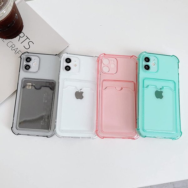 iPhone 11 Skal Korthållare Stöttåligt Transparent