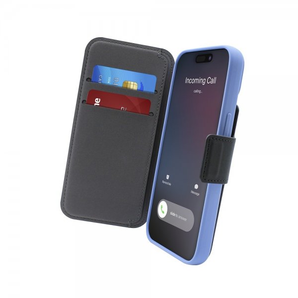 Puro iPhone 12/12 Pro/13/14/15 Fodral MagSafe Folio Svart