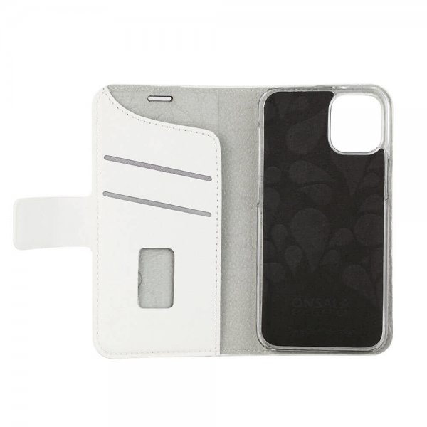Onsala iPhone 12 Mini Fodral Fashion Edition Löstagbart Skal Saffiano White