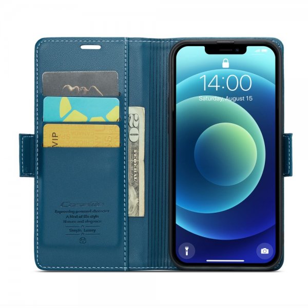 CaseMe iPhone 12/iPhone 12 Pro Fodral 023 Series Blå